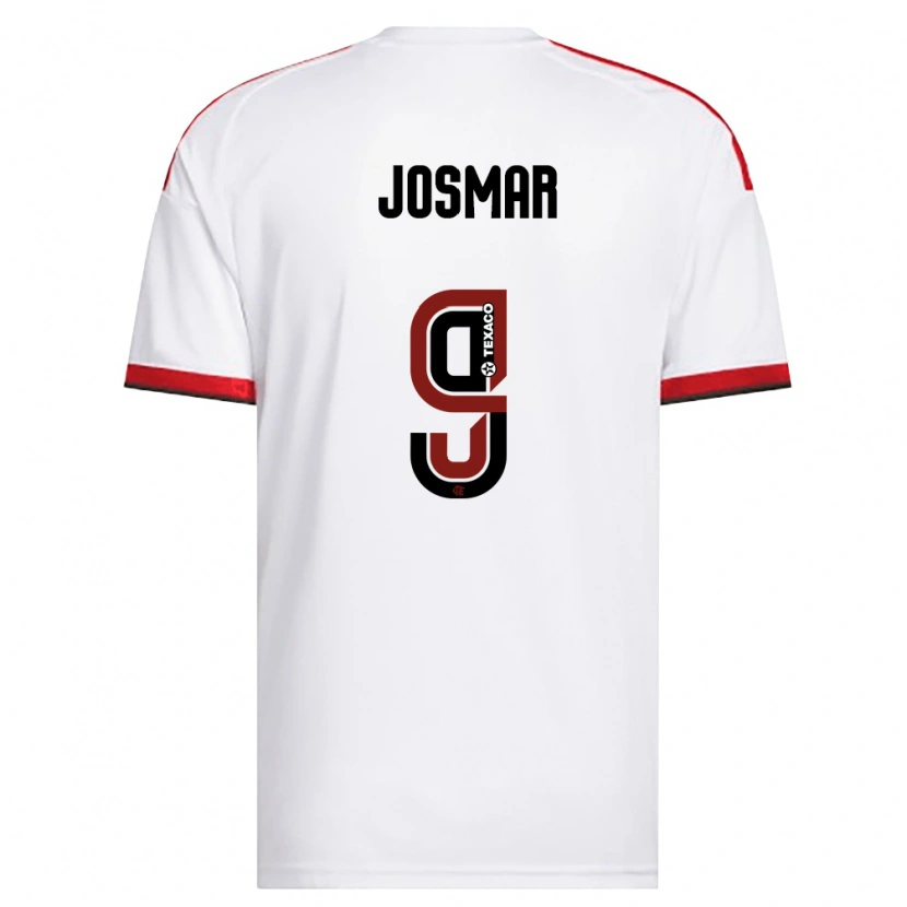 Danxen Dames Josmar Silva Miranda #9 Wit Rood Zwart Uitshirt Uittenue 2026/27 T-Shirt België