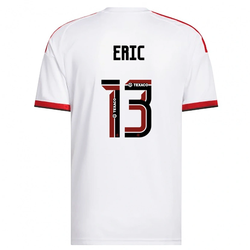 Danxen Dames Eric Trindade Dos Santos #13 Wit Rood Zwart Uitshirt Uittenue 2026/27 T-Shirt België