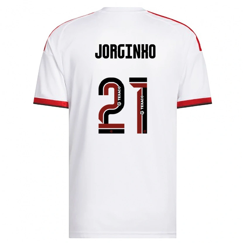 Danxen Dames Jorginho #21 Wit Rood Zwart Uitshirt Uittenue 2026/27 T-Shirt België
