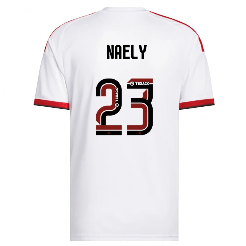 Danxen Dames Naely #23 Wit Rood Zwart Uitshirt Uittenue 2026/27 T-Shirt België