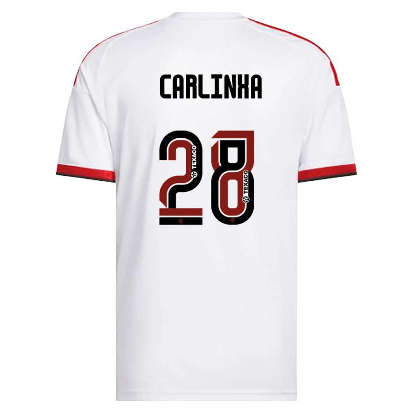 Danxen Dames Carlinha #28 Wit Rood Zwart Uitshirt Uittenue 2026/27 T-Shirt België