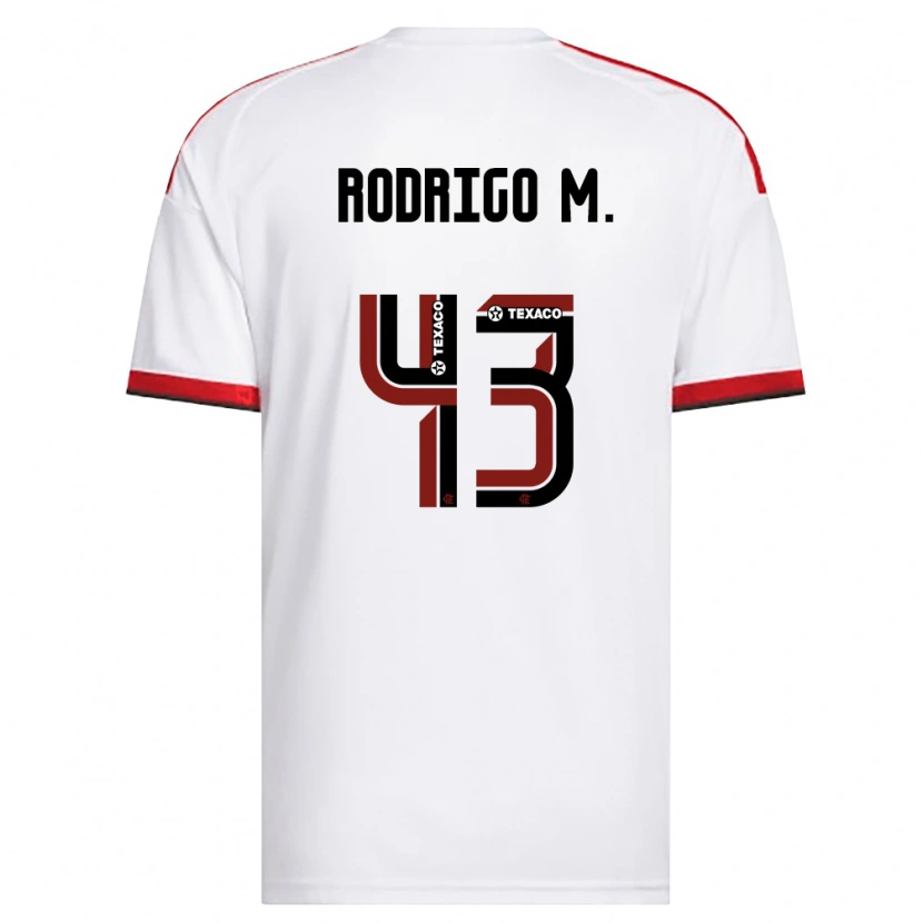 Danxen Dames Rodrigo Muniz #43 Wit Rood Zwart Uitshirt Uittenue 2026/27 T-Shirt België