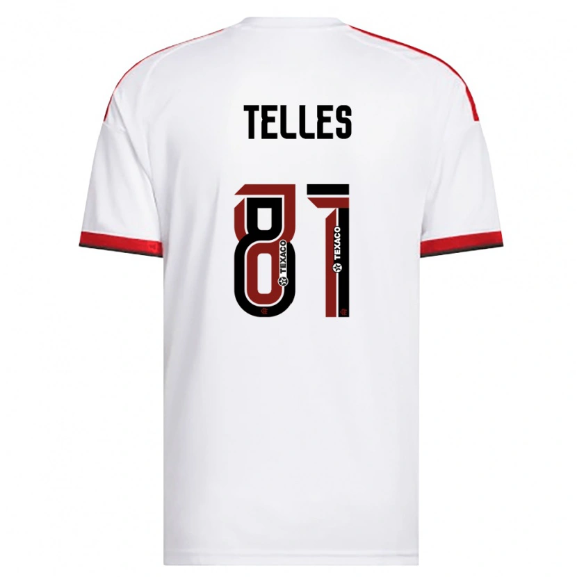 Danxen Dames Douglas Telles #81 Wit Rood Zwart Uitshirt Uittenue 2026/27 T-Shirt België