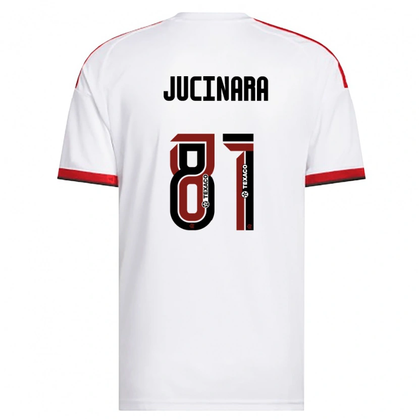 Danxen Dames Jucinara #81 Wit Rood Zwart Uitshirt Uittenue 2026/27 T-Shirt België
