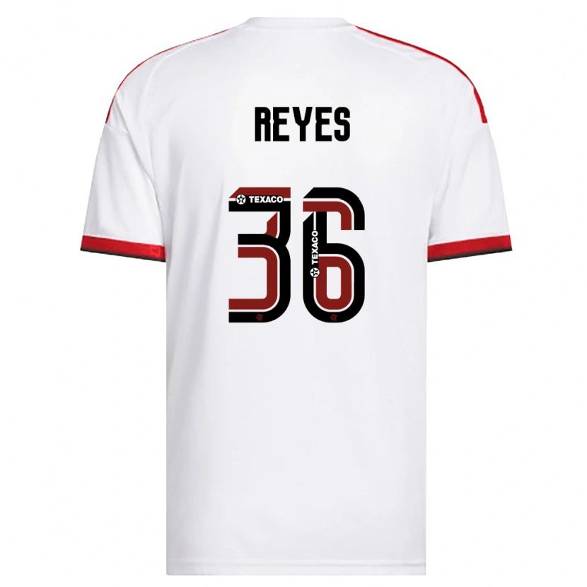 Danxen Dames Diego Reyes Costilla #36 Wit Rood Zwart Uitshirt Uittenue 2026/27 T-Shirt België
