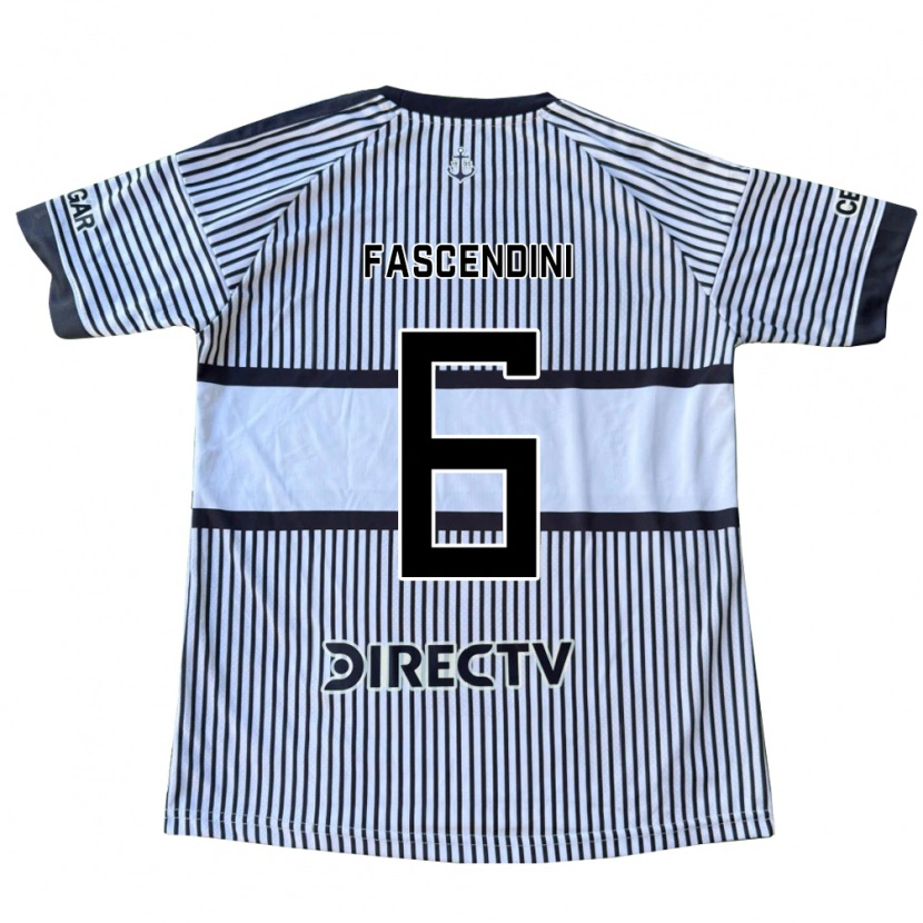 Danxen Dames Valentin Fascendini #6 Wit Zwart Geel Uitshirt Uittenue 2026/27 T-Shirt België