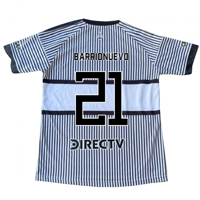 Danxen Dames Emiliano Barrionuevo #21 Wit Zwart Geel Uitshirt Uittenue 2026/27 T-Shirt België