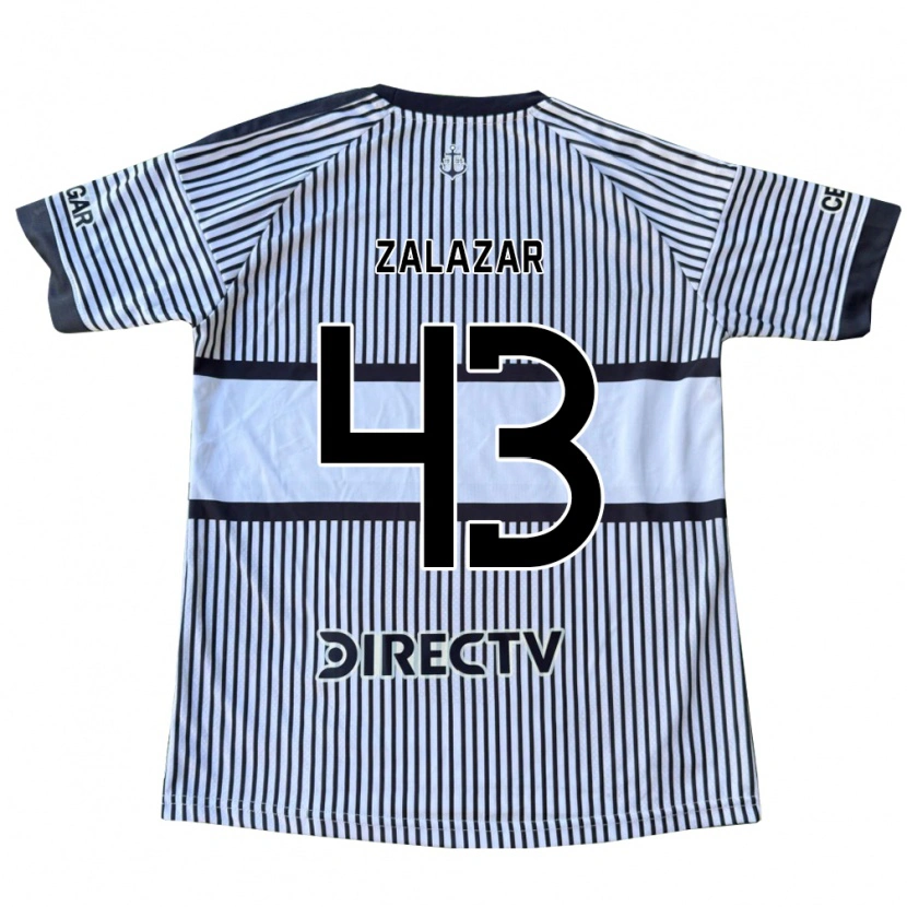 Danxen Dames Maximiliano Zalazar #43 Wit Zwart Geel Uitshirt Uittenue 2026/27 T-Shirt België