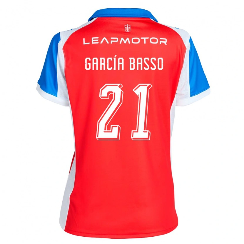 Danxen Dames Agustín García Basso #21 Rood Blauw Uitshirt Uittenue 2026/27 T-Shirt België