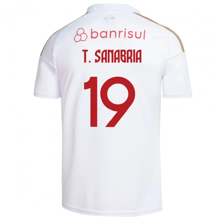 Danxen Dames Antonio Sanabria #19 Wit Rood Uitshirt Uittenue 2026/27 T-Shirt België