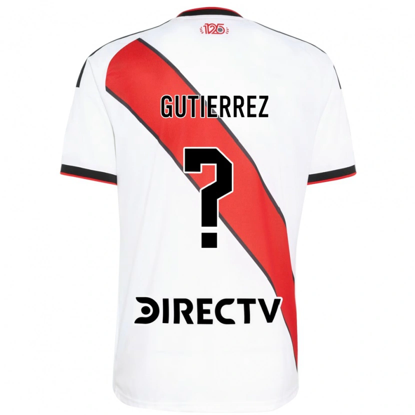 Danxen Kinderen Thomas Gutierrez #0 Rood Wit Zwart Thuisshirt Thuistenue 2026/27 T-Shirt België