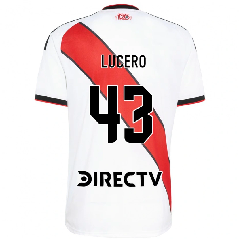 Danxen Kinderen Valentín Lucero #43 Rood Wit Zwart Thuisshirt Thuistenue 2026/27 T-Shirt België