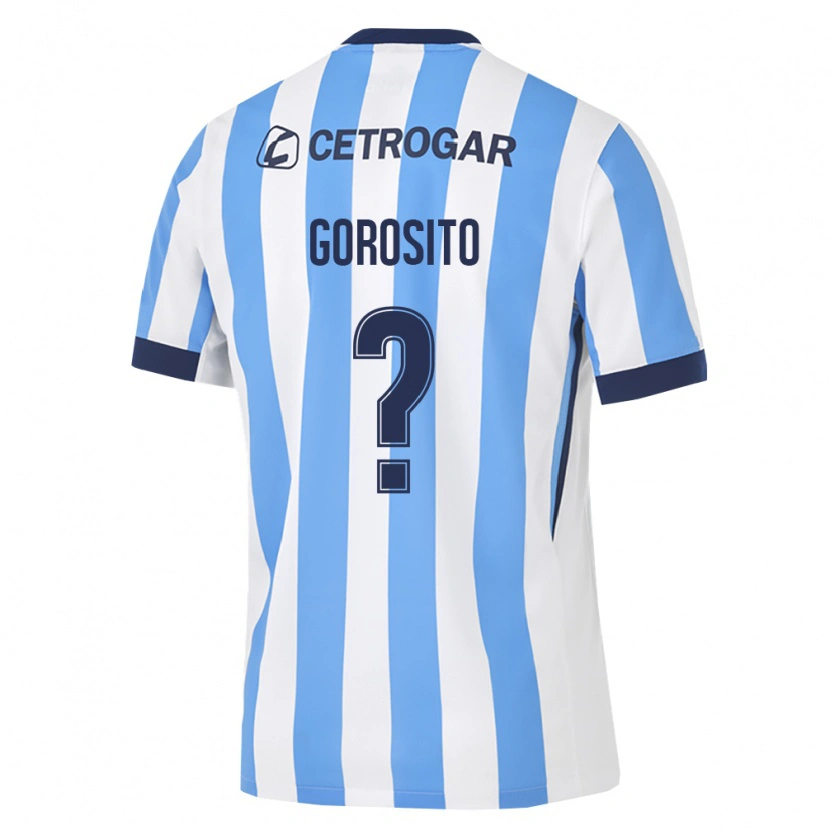 Danxen Kinderen Ivan Gorosito #0 Lichtblauw Wit Zwart Thuisshirt Thuistenue 2026/27 T-Shirt België