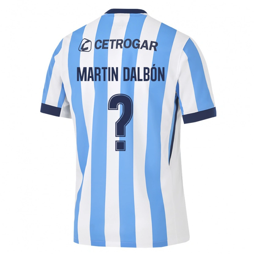 Danxen Kinderen Juan Martin Dalbón #0 Lichtblauw Wit Zwart Thuisshirt Thuistenue 2026/27 T-Shirt België