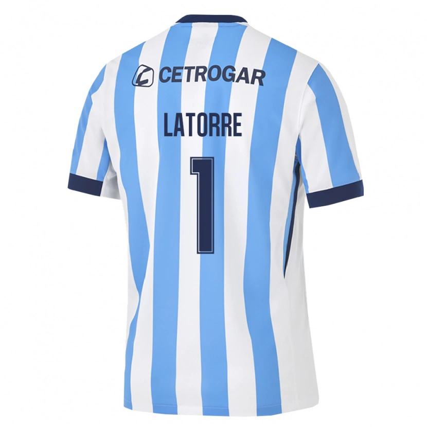 Danxen Kinderen Lucio Latorre #1 Lichtblauw Wit Zwart Thuisshirt Thuistenue 2026/27 T-Shirt België