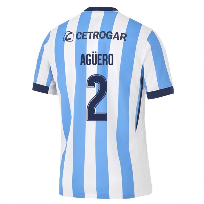 Danxen Kinderen Luciano Agüero #2 Lichtblauw Wit Zwart Thuisshirt Thuistenue 2026/27 T-Shirt België
