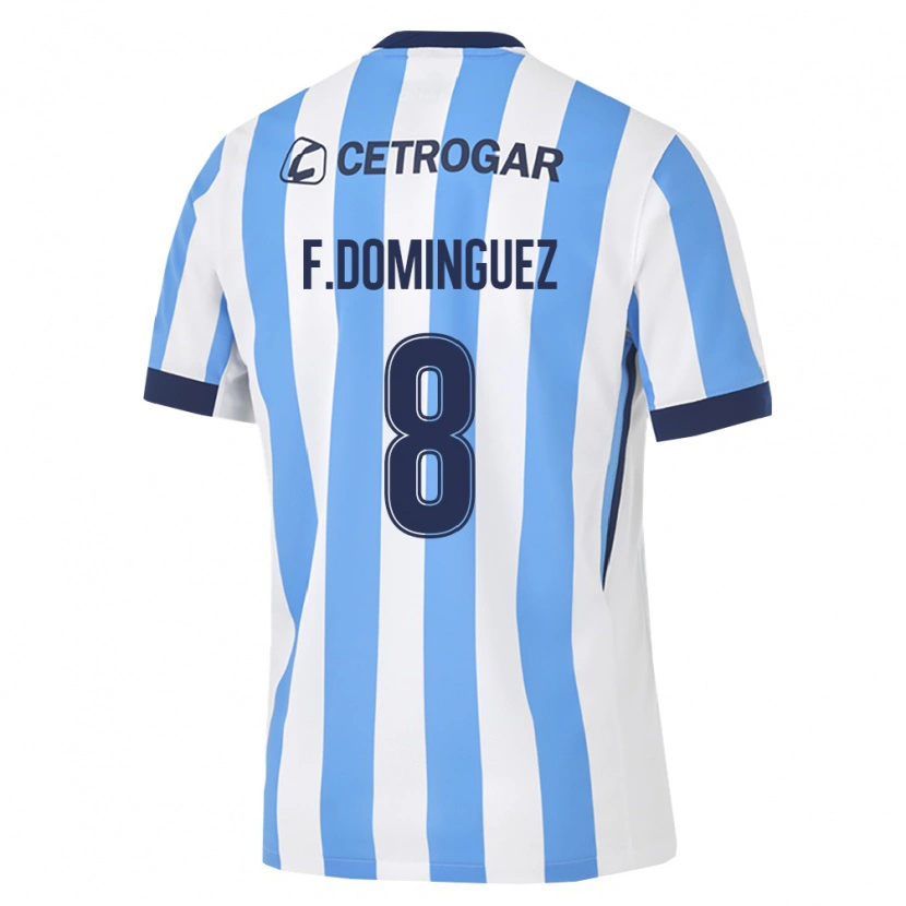 Danxen Kinderen Fabricio Dominguez #8 Lichtblauw Wit Zwart Thuisshirt Thuistenue 2026/27 T-Shirt België