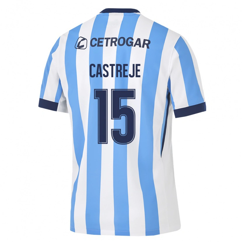 Danxen Kinderen Bautista Castreje #15 Lichtblauw Wit Zwart Thuisshirt Thuistenue 2026/27 T-Shirt België