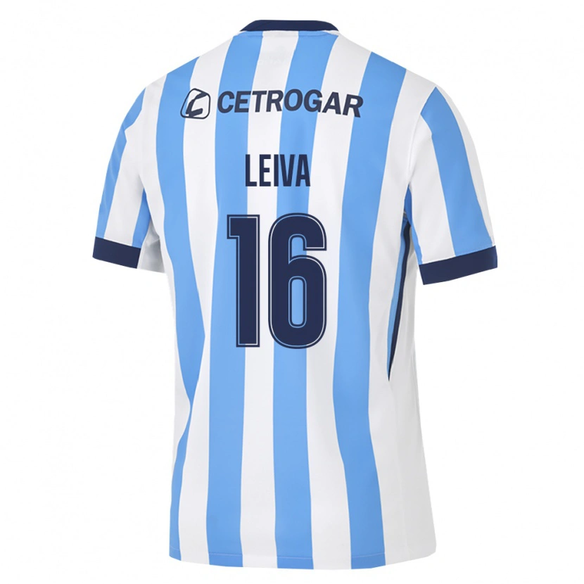 Danxen Kinderen Gonzalo Leiva #16 Lichtblauw Wit Zwart Thuisshirt Thuistenue 2026/27 T-Shirt België