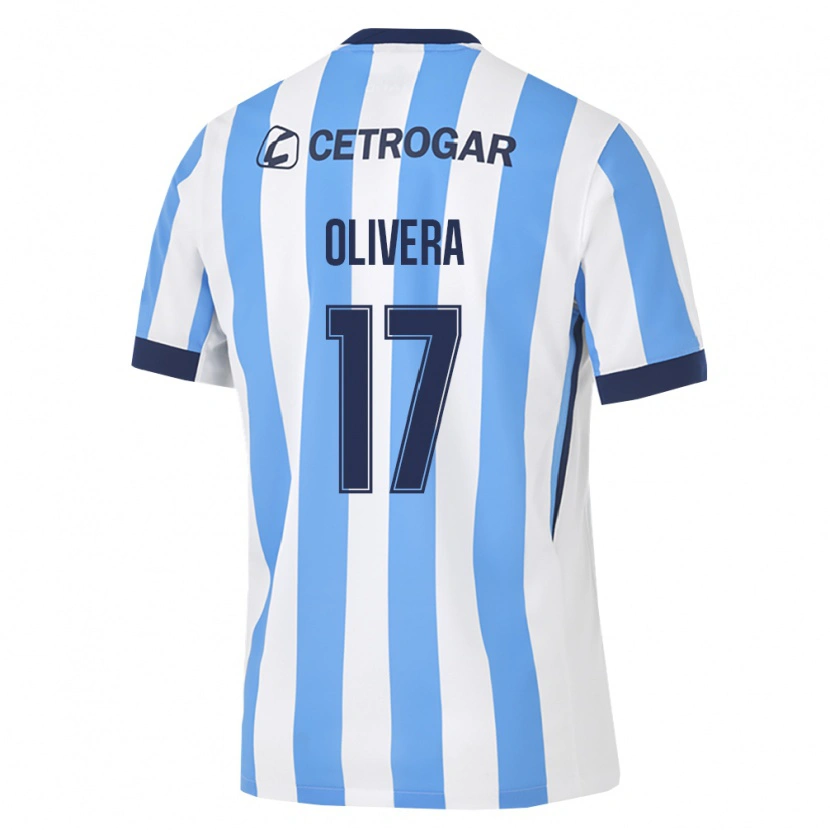 Danxen Kinderen Nazareno Olivera #17 Lichtblauw Wit Zwart Thuisshirt Thuistenue 2026/27 T-Shirt België