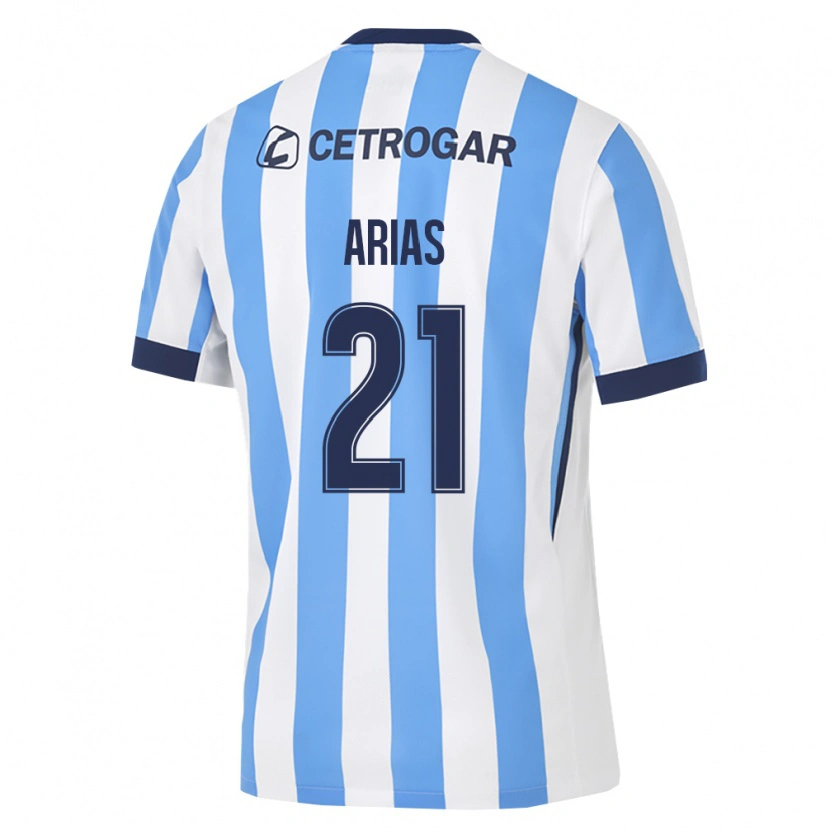 Danxen Kinderen Gabriel Arias #21 Lichtblauw Wit Zwart Thuisshirt Thuistenue 2026/27 T-Shirt België
