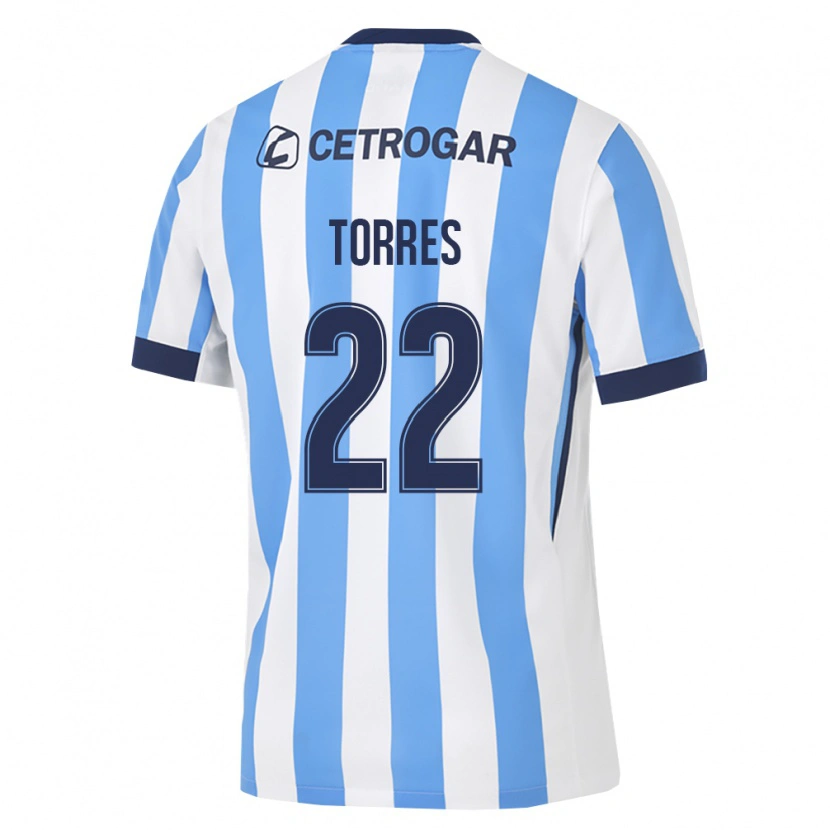 Danxen Kinderen Elías Torres #22 Lichtblauw Wit Zwart Thuisshirt Thuistenue 2026/27 T-Shirt België