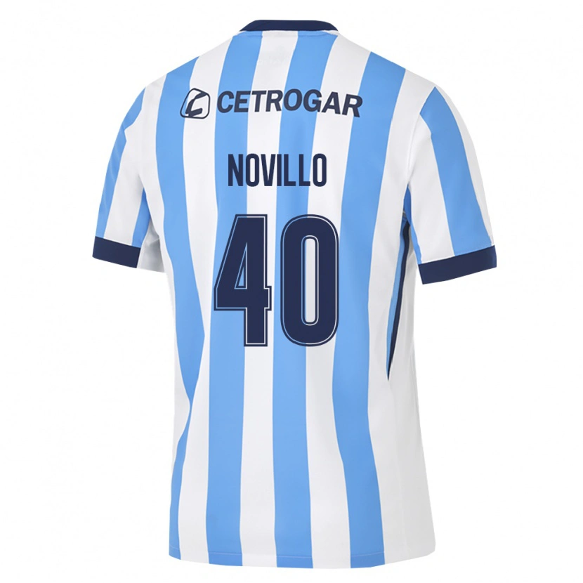 Danxen Kinderen Joaquin Novillo #40 Lichtblauw Wit Zwart Thuisshirt Thuistenue 2026/27 T-Shirt België