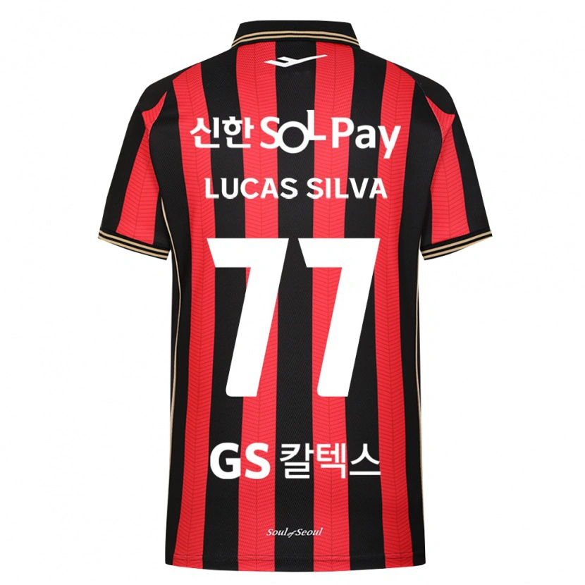 Danxen Kinderen Lucas Silva #77 Rood Wit Zwart Thuisshirt Thuistenue 2026/27 T-Shirt België