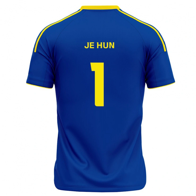 Danxen Kinderen Je-Hun Youn #1 Koninklijk Blauw Geel Thuisshirt Thuistenue 2026/27 T-Shirt België