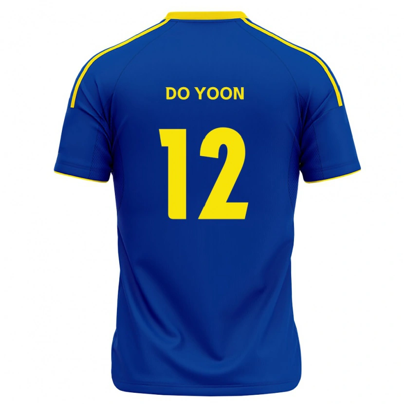 Danxen Kinderen Do-Yoon Tae #12 Koninklijk Blauw Geel Thuisshirt Thuistenue 2026/27 T-Shirt België