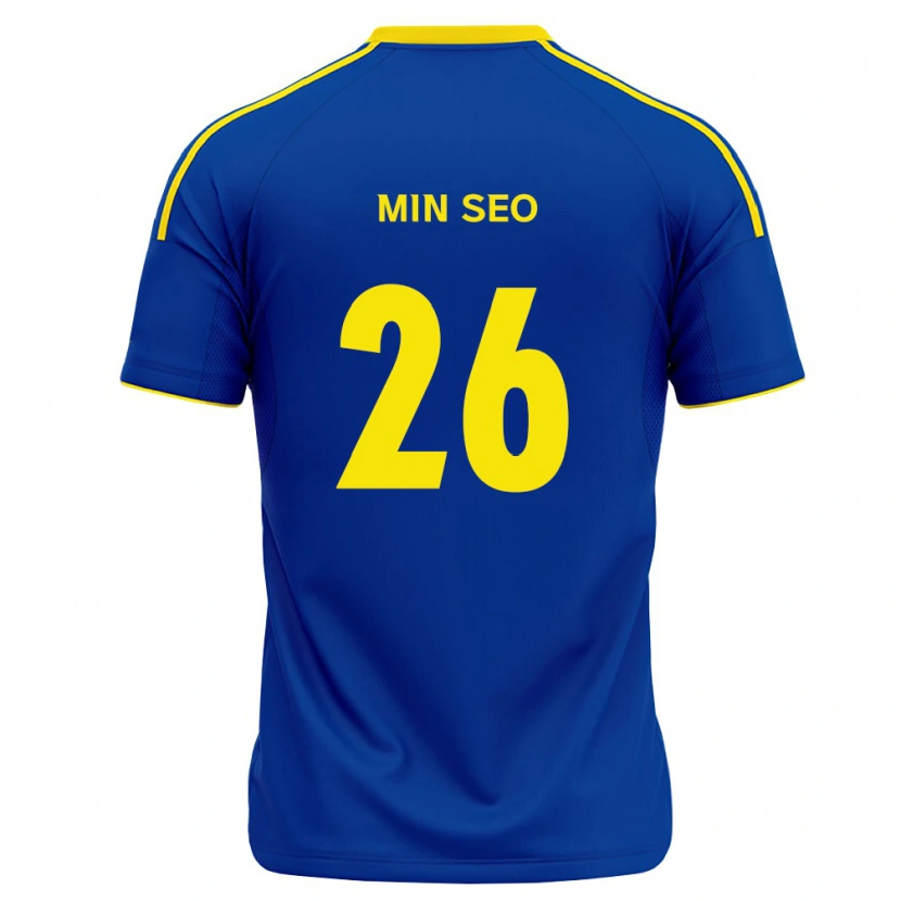 Danxen Kinderen Min-Seo Park #26 Koninklijk Blauw Geel Thuisshirt Thuistenue 2026/27 T-Shirt België