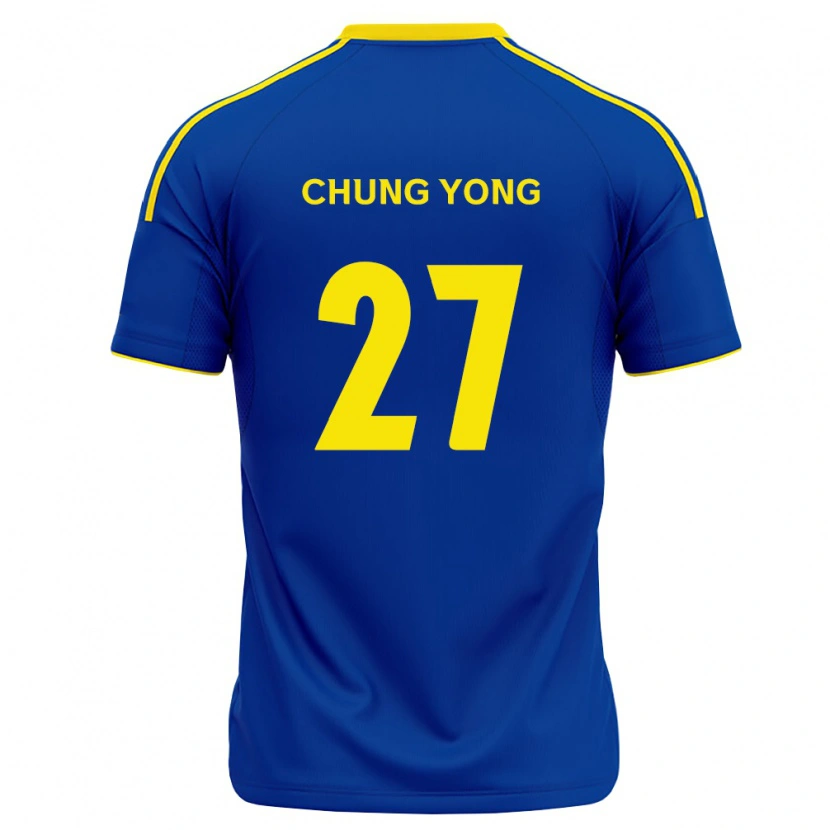 Danxen Kinderen Chung-Yong Lee #27 Koninklijk Blauw Geel Thuisshirt Thuistenue 2026/27 T-Shirt België