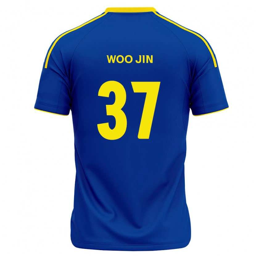 Danxen Kinderen Woo-Jin Jung #37 Koninklijk Blauw Geel Thuisshirt Thuistenue 2026/27 T-Shirt België
