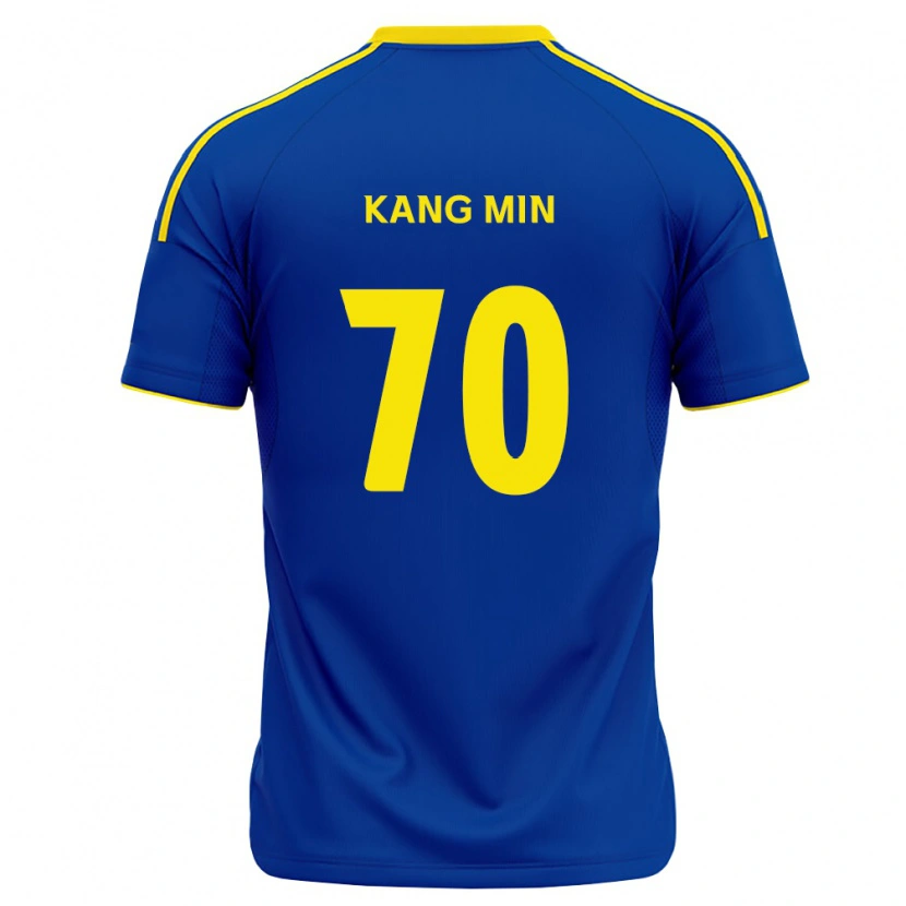 Danxen Kinderen Kang-Min Choi #70 Koninklijk Blauw Geel Thuisshirt Thuistenue 2026/27 T-Shirt België