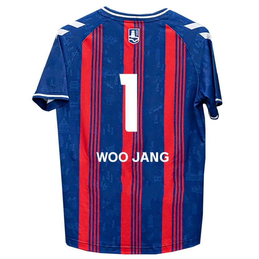 Danxen Kinderen Woo-Jang Jo #1 Blauw Rood Wit Thuisshirt Thuistenue 2026/27 T-Shirt België