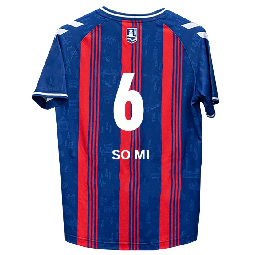 Danxen Kinderen So-Mi Choi #6 Blauw Rood Wit Thuisshirt Thuistenue 2026/27 T-Shirt België