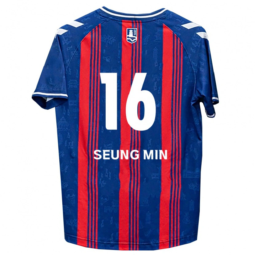 Danxen Kinderen Seung-Min Hwang #16 Blauw Rood Wit Thuisshirt Thuistenue 2026/27 T-Shirt België