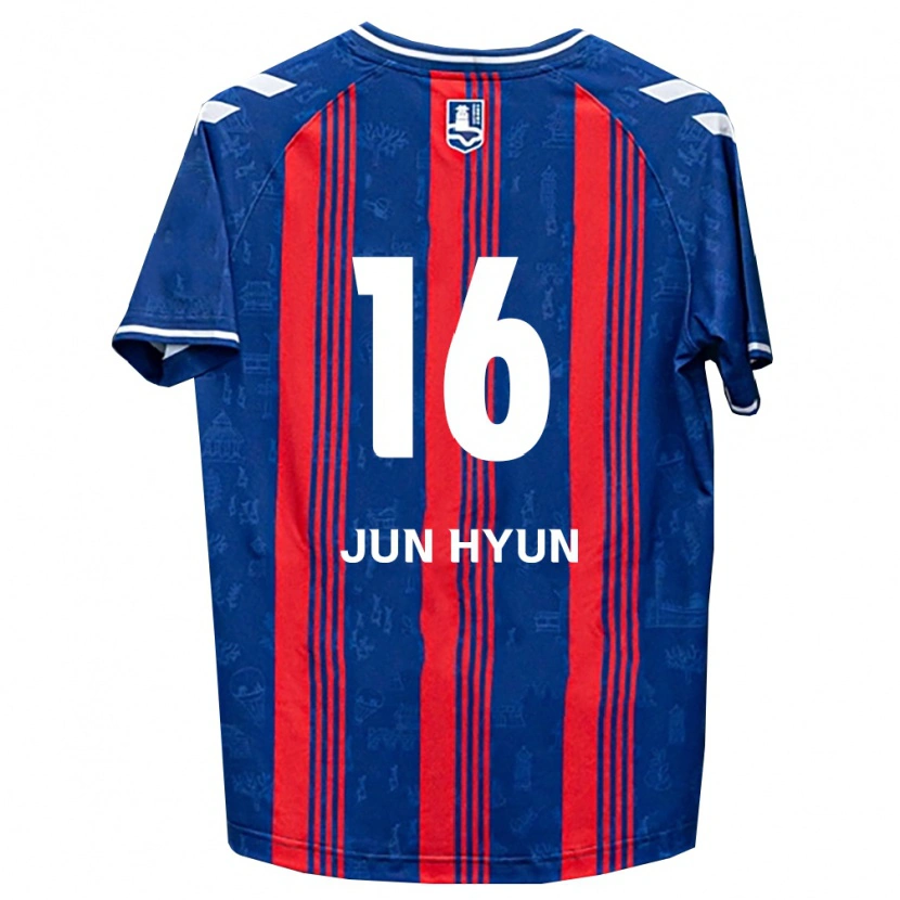 Danxen Kinderen Jun-Hyun Jo #16 Blauw Rood Wit Thuisshirt Thuistenue 2026/27 T-Shirt België