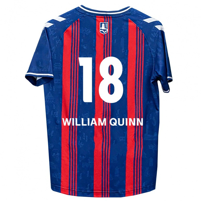 Danxen Kinderen Max William Quinn #18 Blauw Rood Wit Thuisshirt Thuistenue 2026/27 T-Shirt België