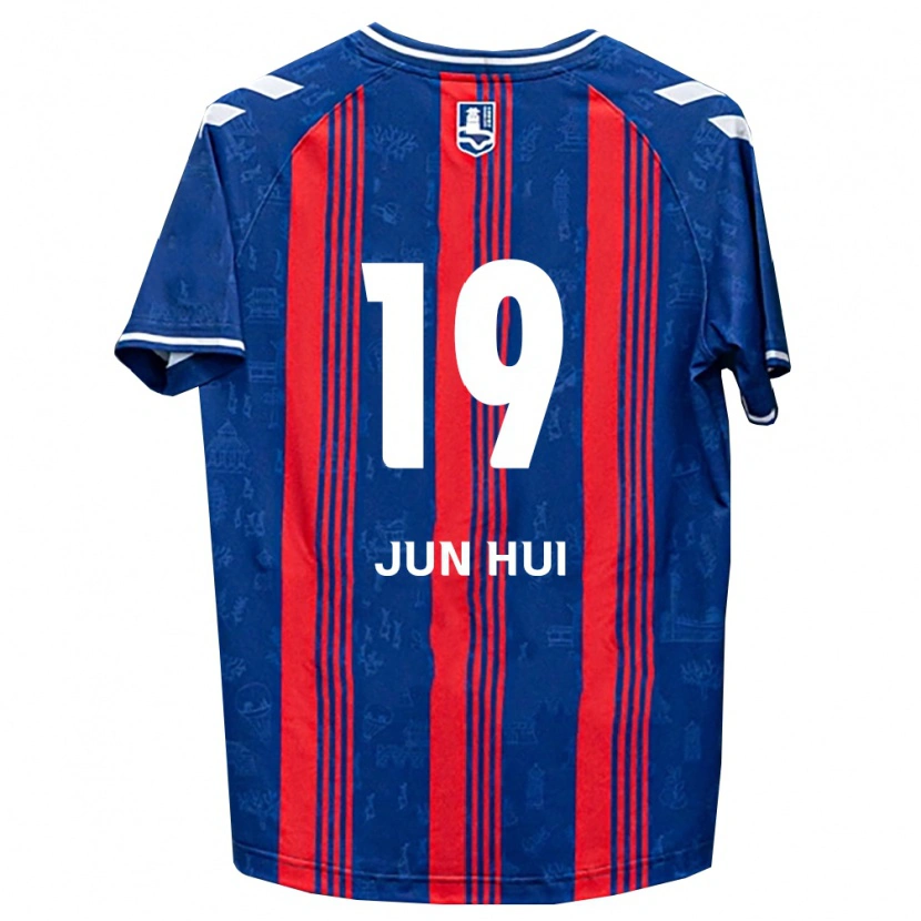 Danxen Kinderen Jun-Hui Park #19 Blauw Rood Wit Thuisshirt Thuistenue 2026/27 T-Shirt België