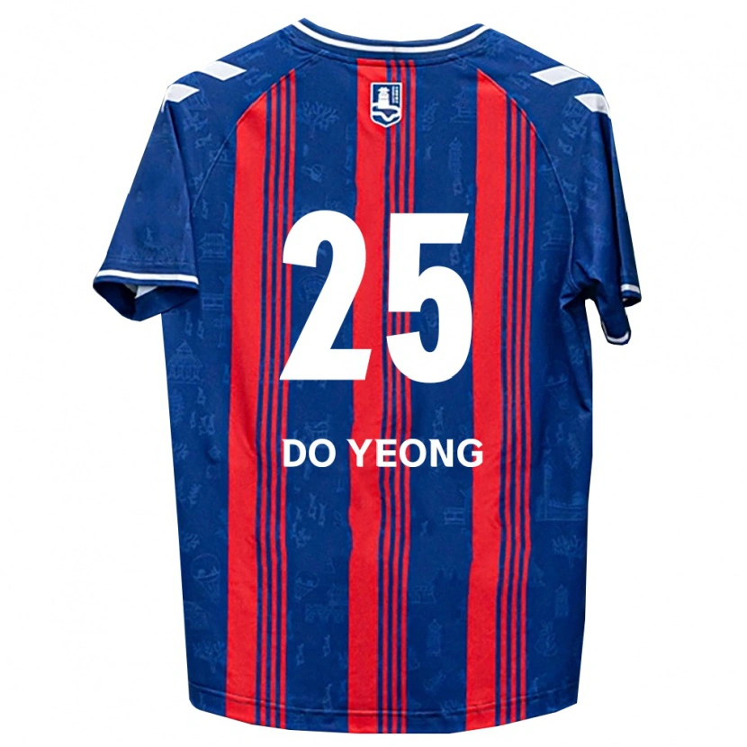 Danxen Kinderen Do-Yeong Kwon #25 Blauw Rood Wit Thuisshirt Thuistenue 2026/27 T-Shirt België