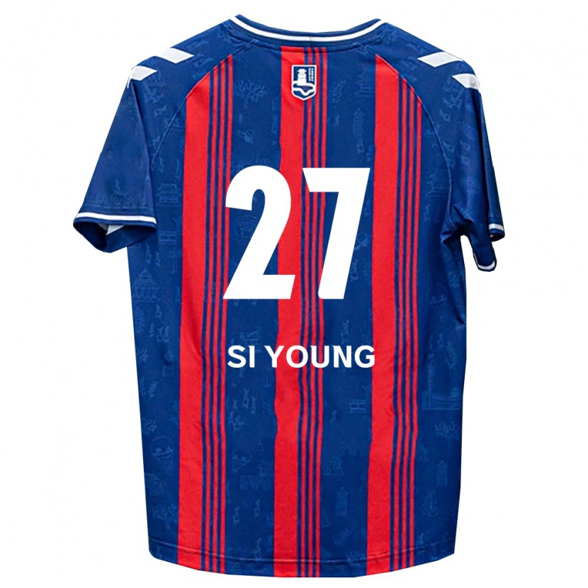 Danxen Kinderen Si-Young Lee #27 Blauw Rood Wit Thuisshirt Thuistenue 2026/27 T-Shirt België