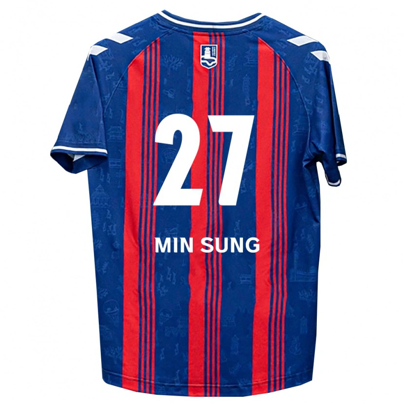 Danxen Kinderen Min-Sung Kang #27 Blauw Rood Wit Thuisshirt Thuistenue 2026/27 T-Shirt België