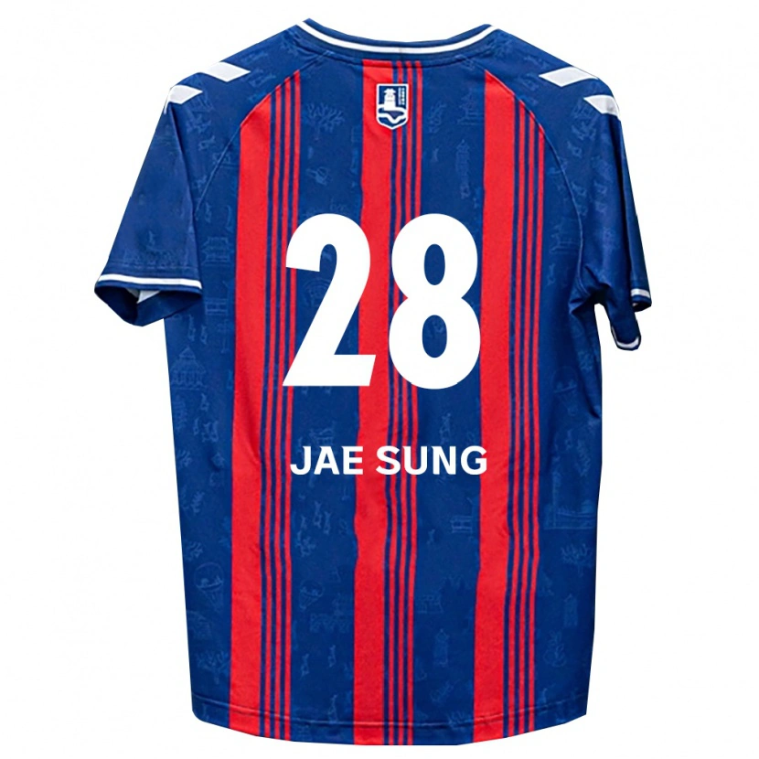Danxen Kinderen Jae-Sung Kim #28 Blauw Rood Wit Thuisshirt Thuistenue 2026/27 T-Shirt België