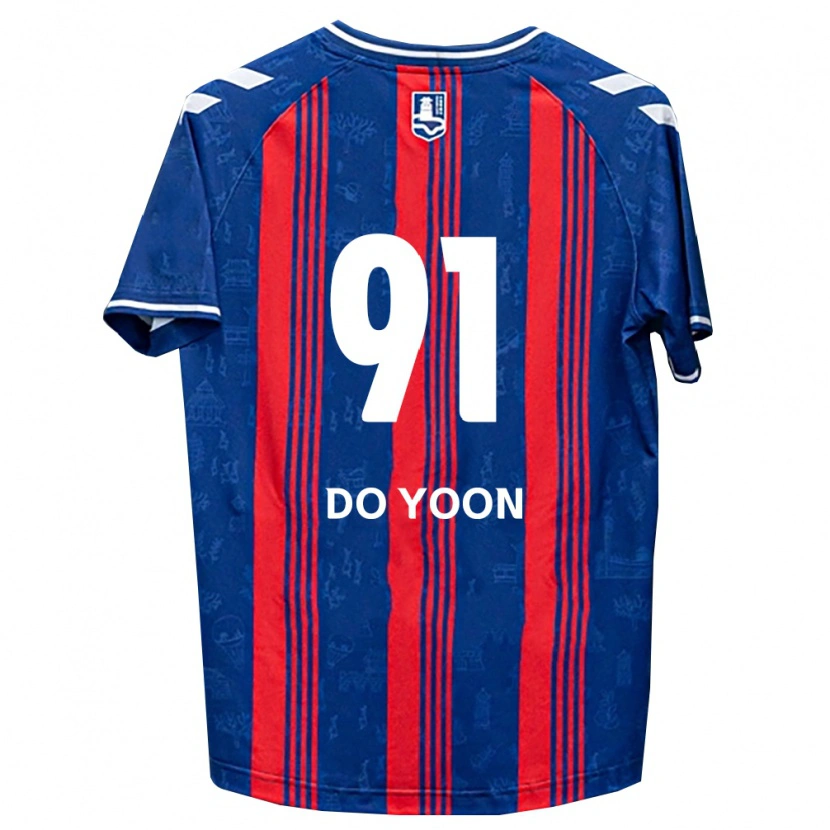 Danxen Kinderen Do-Yoon Kim #91 Blauw Rood Wit Thuisshirt Thuistenue 2026/27 T-Shirt België