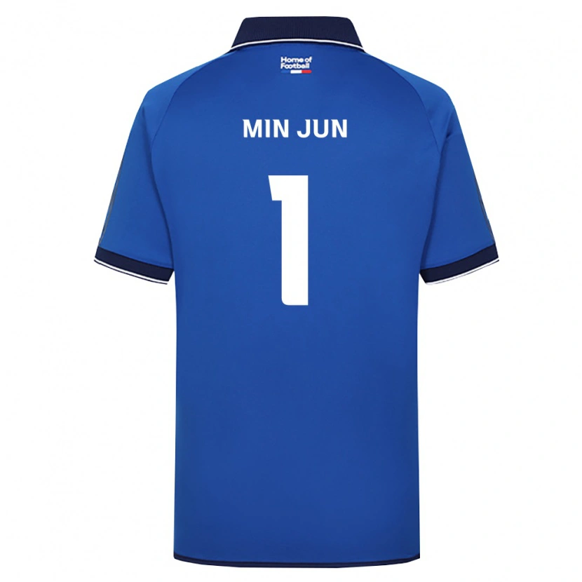 Danxen Kinderen Min-Jun Kim #1 Koninklijk Blauw Wit Rood Thuisshirt Thuistenue 2026/27 T-Shirt België