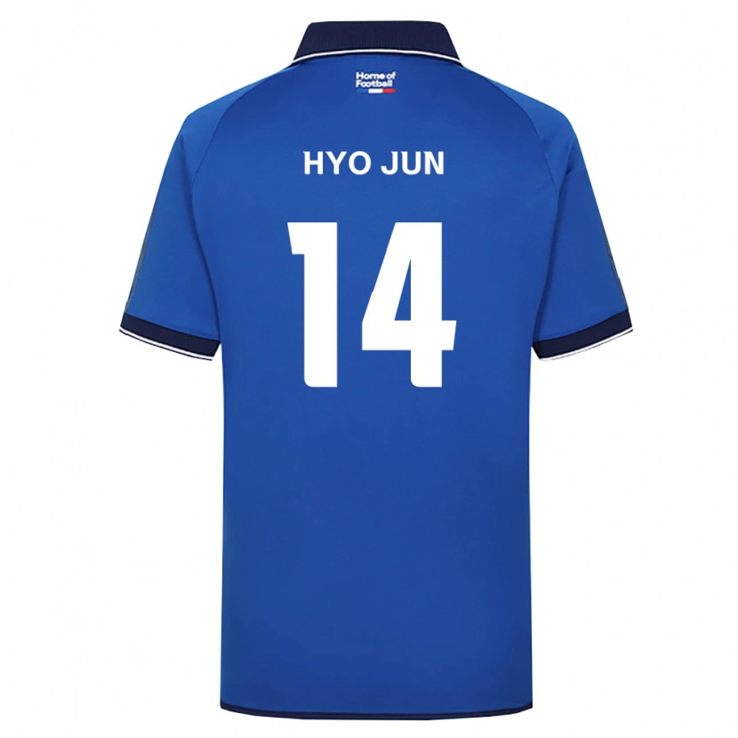 Danxen Kinderen Hyo-Jun Sun #14 Koninklijk Blauw Wit Rood Thuisshirt Thuistenue 2026/27 T-Shirt België