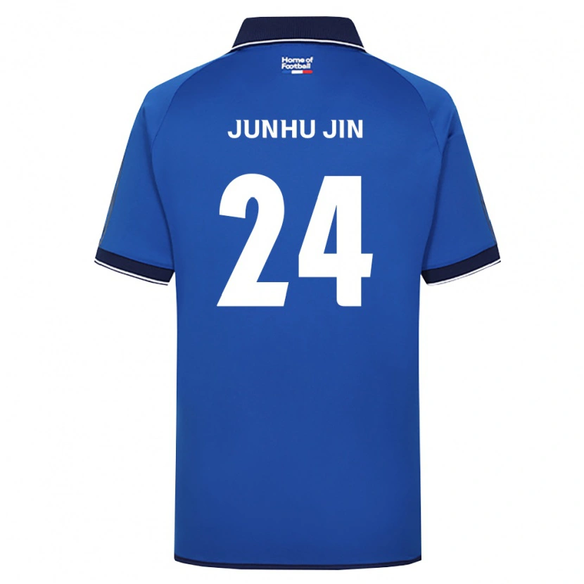Danxen Kinderen Junhu Jin #24 Koninklijk Blauw Wit Rood Thuisshirt Thuistenue 2026/27 T-Shirt België