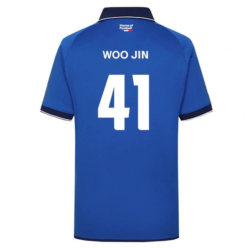 Danxen Kinderen Woo-Jin Kim #41 Koninklijk Blauw Wit Rood Thuisshirt Thuistenue 2026/27 T-Shirt België