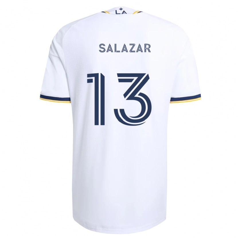 Danxen Kinderen Giovanni Salazar #13 Blauw Geel En Wit Thuisshirt Thuistenue 2026/27 T-Shirt België